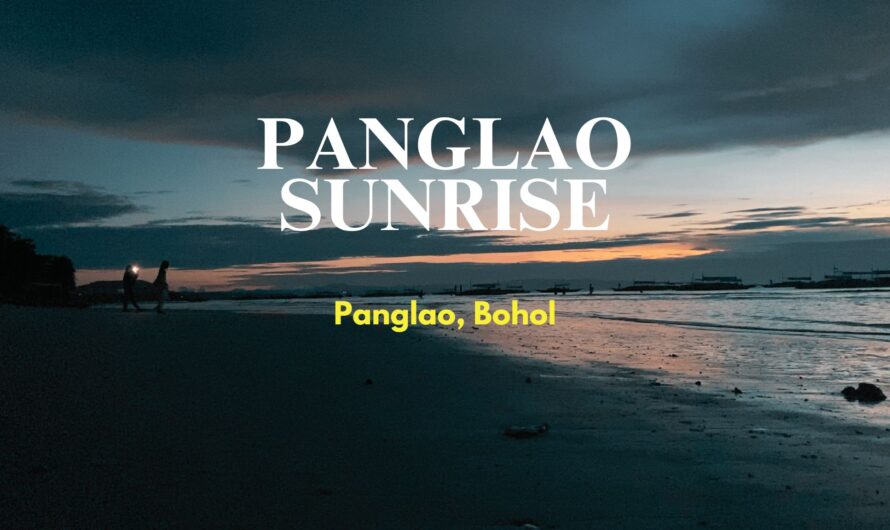 Witnessing a Beautiful Sunrise at Panglao Beach, Bohol